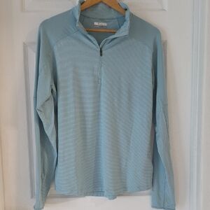 Columbia Sky Blue Quarter-Zip Top Omni-wick Size XL Like New